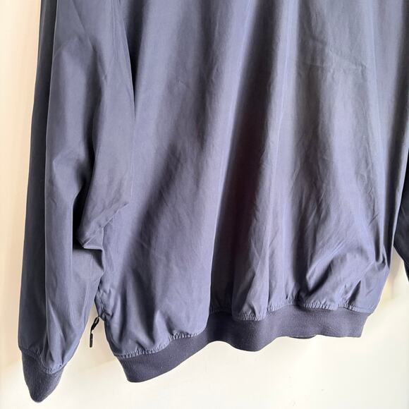 IZOD XFG Dark Blue Men's Large Pullover Jacket Nylon Golf Pockets - Picture 3 of 6